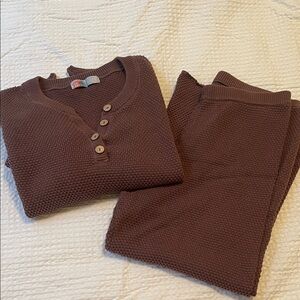 Free People Beach Hailee Sweater Set Brown